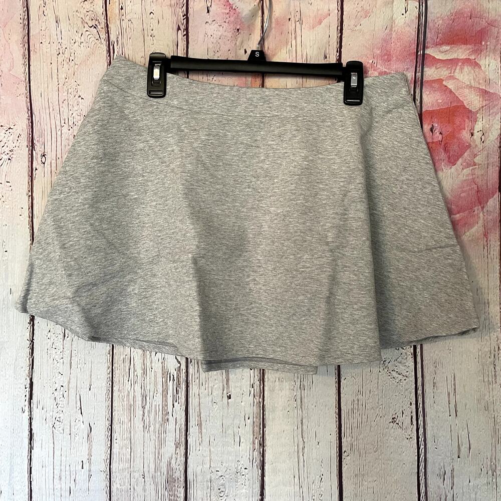 Adidas Neo X Selena Gomez Skirt Womens Large Grey Jersey Mini Casual A-Line